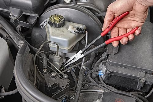 Miniatura 8 de KNIPEX Tools - Juego de 2 alicates de punta de aguja extra largos con bolsa de retención y herramientas 9K 00 80 94 US Cobra combinada cortador y