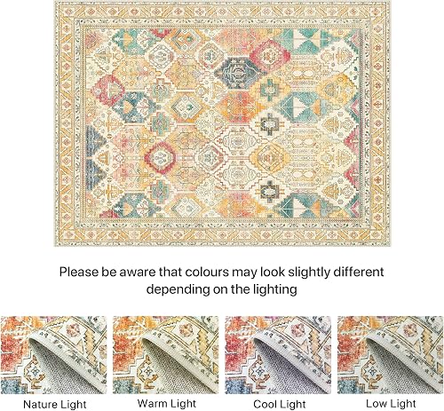 BEIMO Tapis Salon Vintage 160x230cm Lavable en Machine Rug - 6