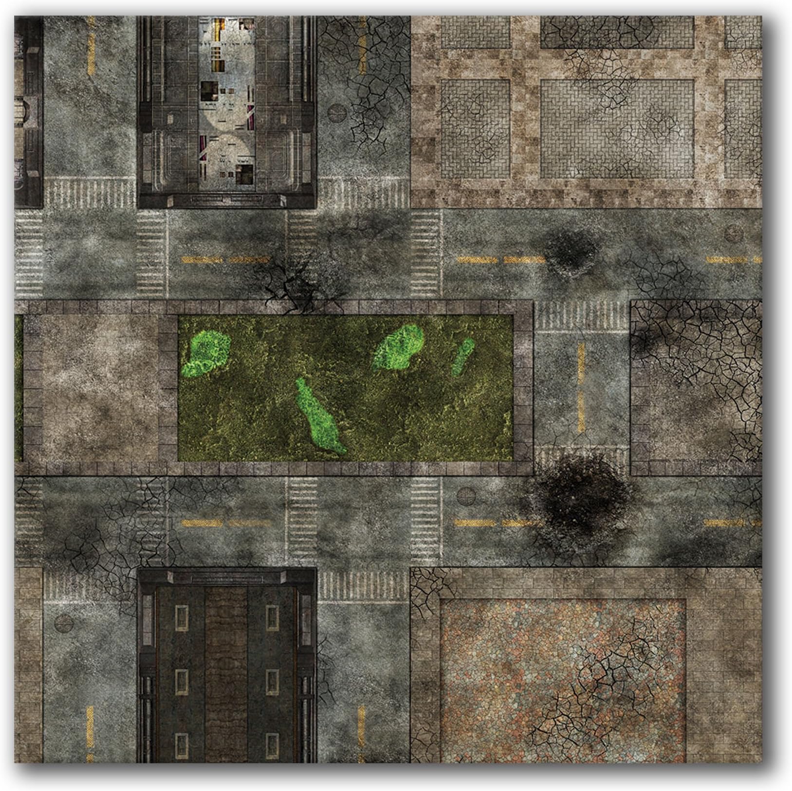 Frontline Gaming - FLG Mat - City 4x4' - Neoprene Wargaming Mat