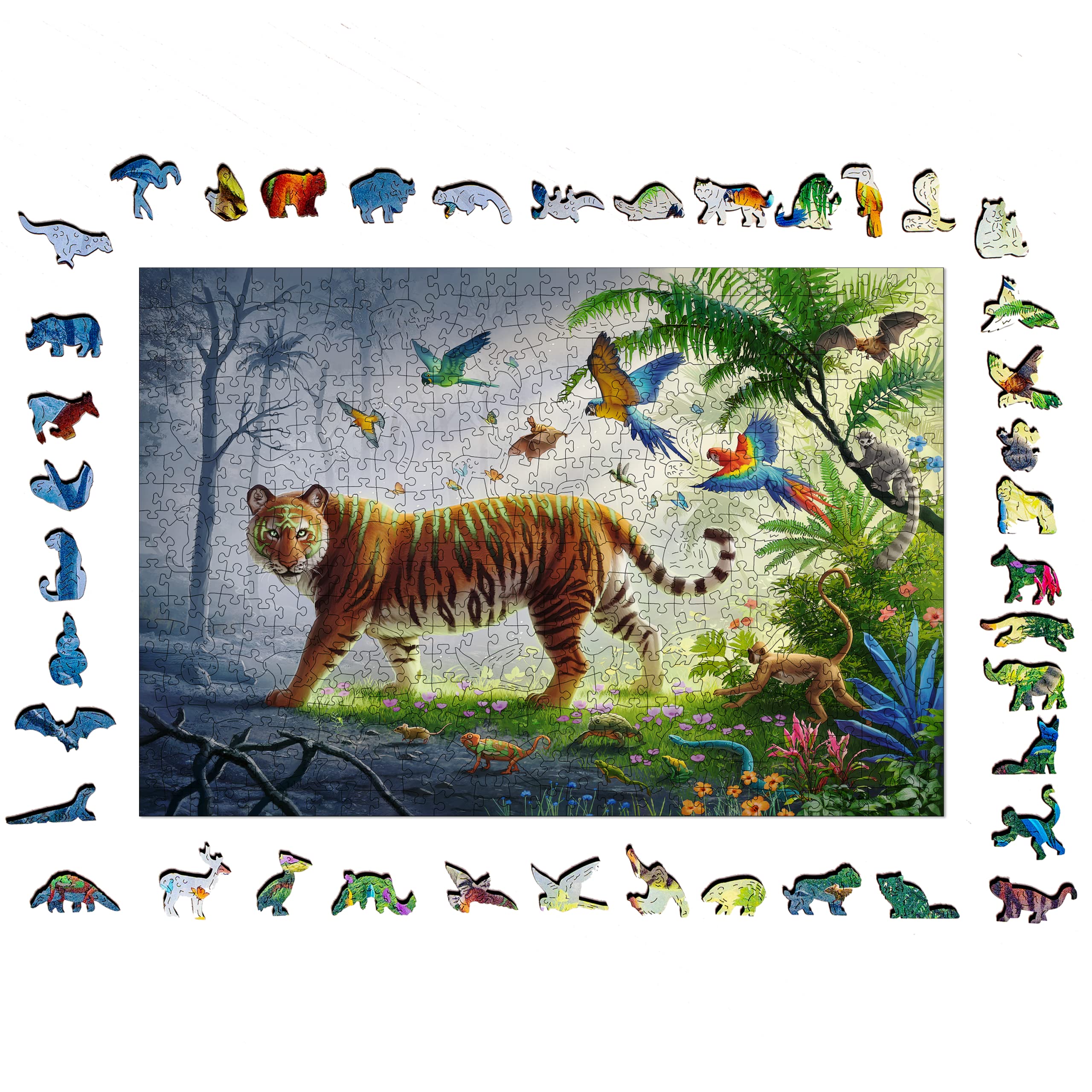 Ravensburger Holzpuzzle 'Heimische Tierkinder' – 10 Teile, Für Kleinkinder