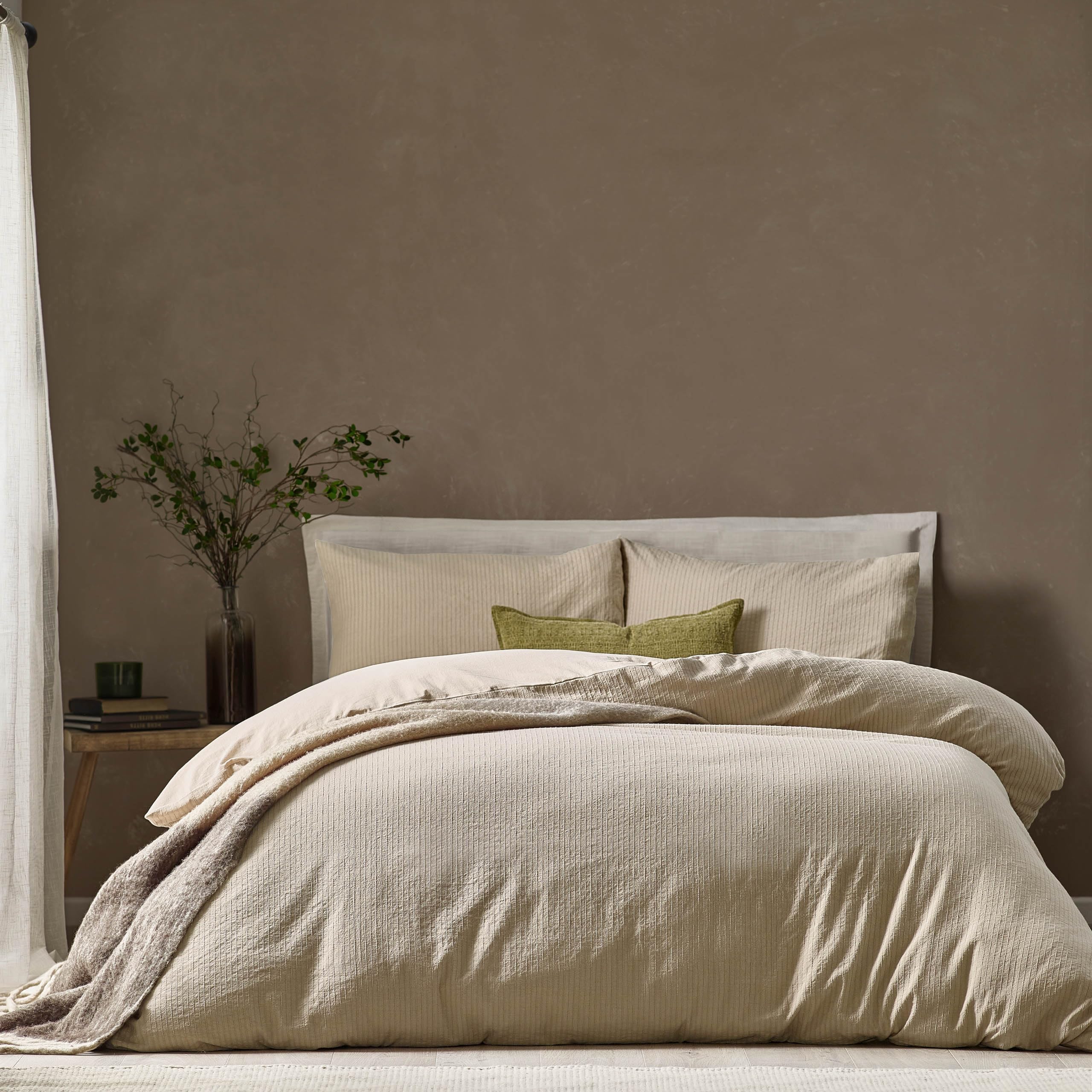 Yard Linen Malton Stripe 100% Cotton Duvet Set - Super King