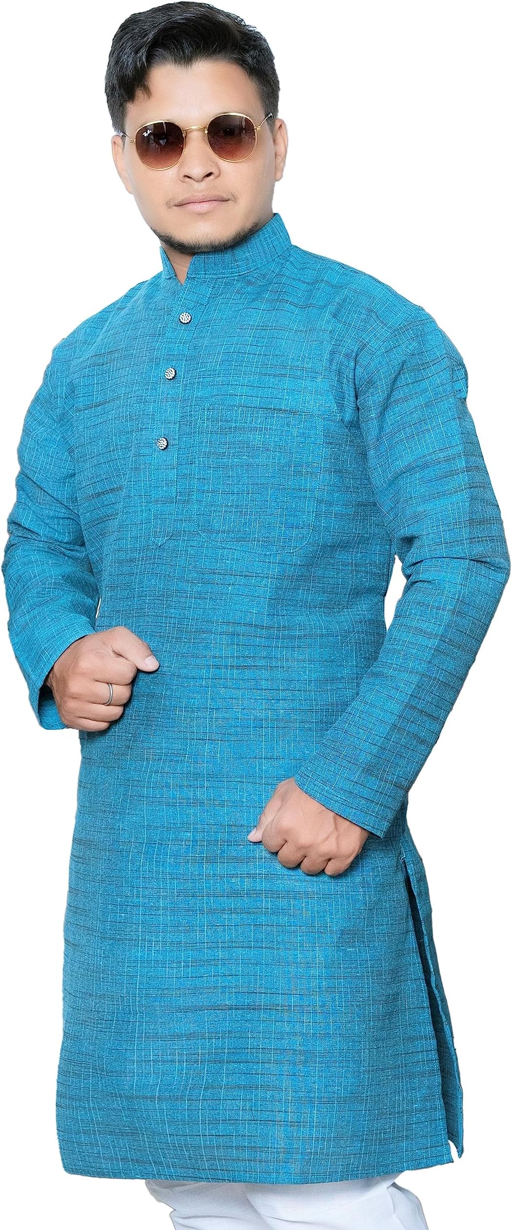 VoniryMen's Cotton Regular Kurtas
