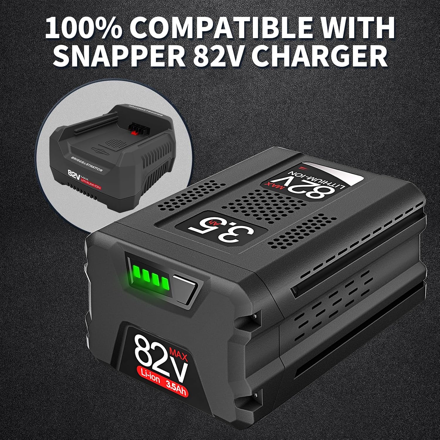 Replace Battery for Snapper XD 82V Battery Briggs & Stratton 3.5Ah 1760266 1760265 High Capacity Lithium-ion Battery BSB2AH82 / BSB4AH82 / BSB5AH82 for Cordless Electric Tools - Image 5