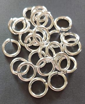 SNAPEEZ II ULTRAPLATE Shiny Silver Hard Open Jump Ring 14mm Pk 25