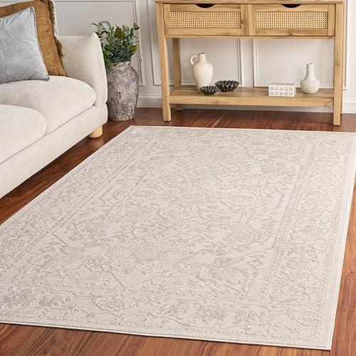 SAFAVIEH Reflection 4x6 Ivory & White (RFT665E)