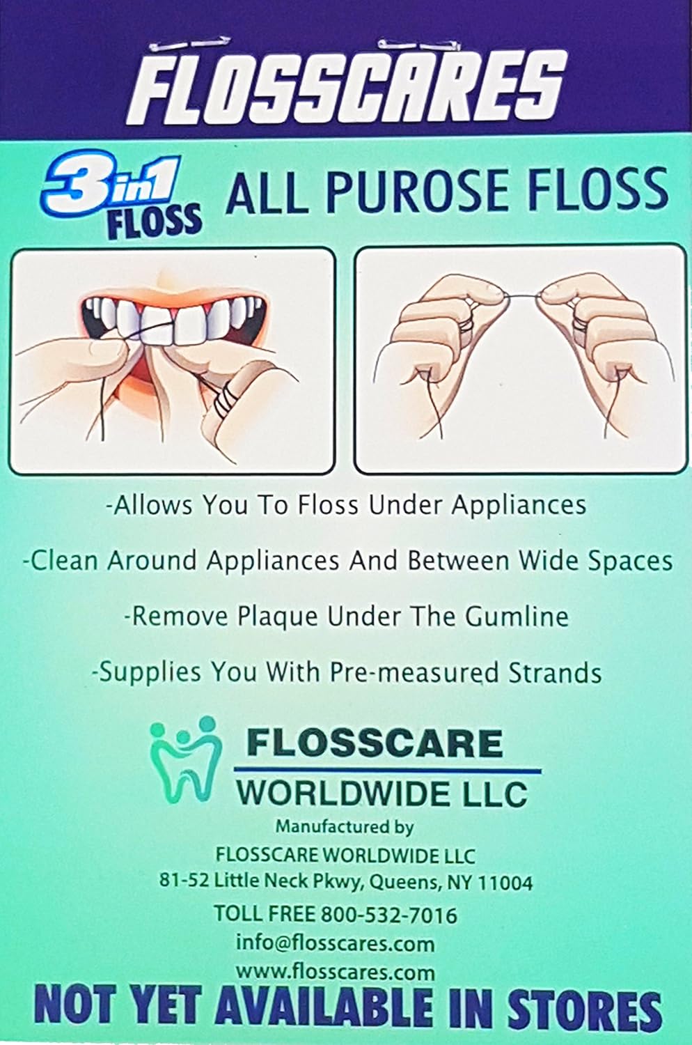 3 in 1 Floss All Purpose Floss -Trial Pack 10