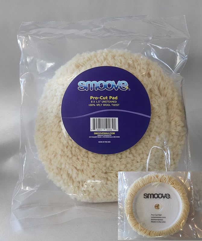 Boina de Lã para Polimento Smoove Pro-Cut 20,3 cm para Corte e Polimento Automotivo e Náutico