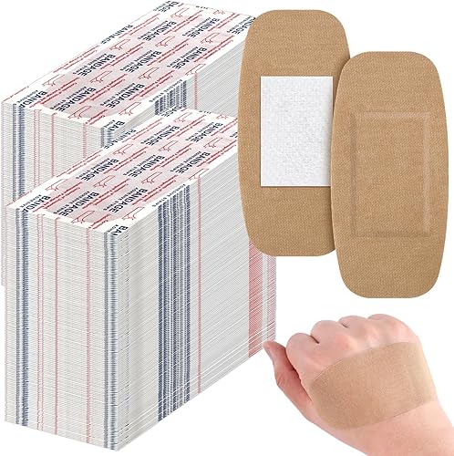 Sinmoe 800 vendajes grandes a granel grandes y flexibles adhesivos para el cuidado de heridas para el cuidado y protección de heridas, 2 x 4 pulgadas