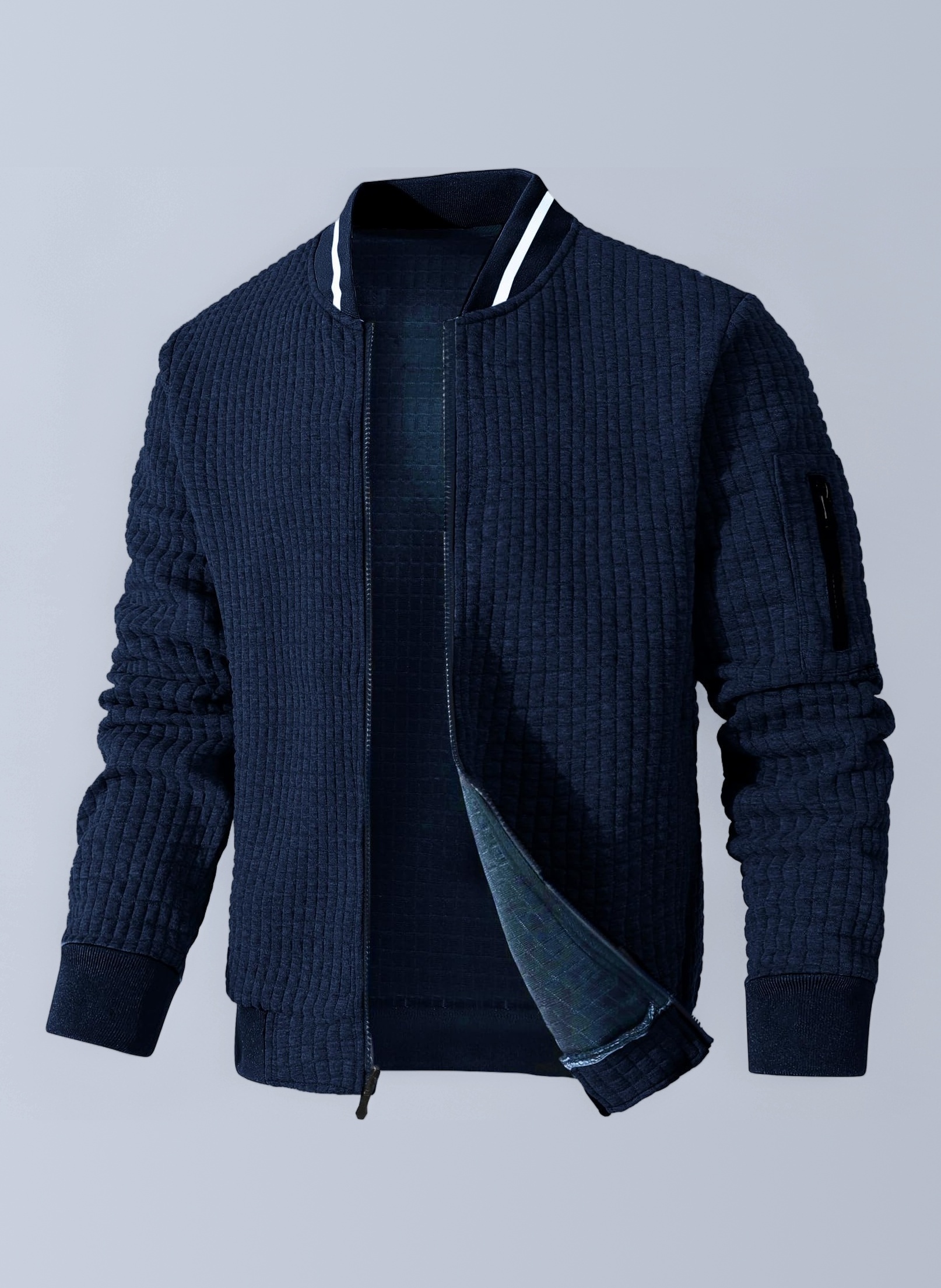 SAVKOOV Mens Lightweight Jacket Casual Bomber Jacket Varsity Coat