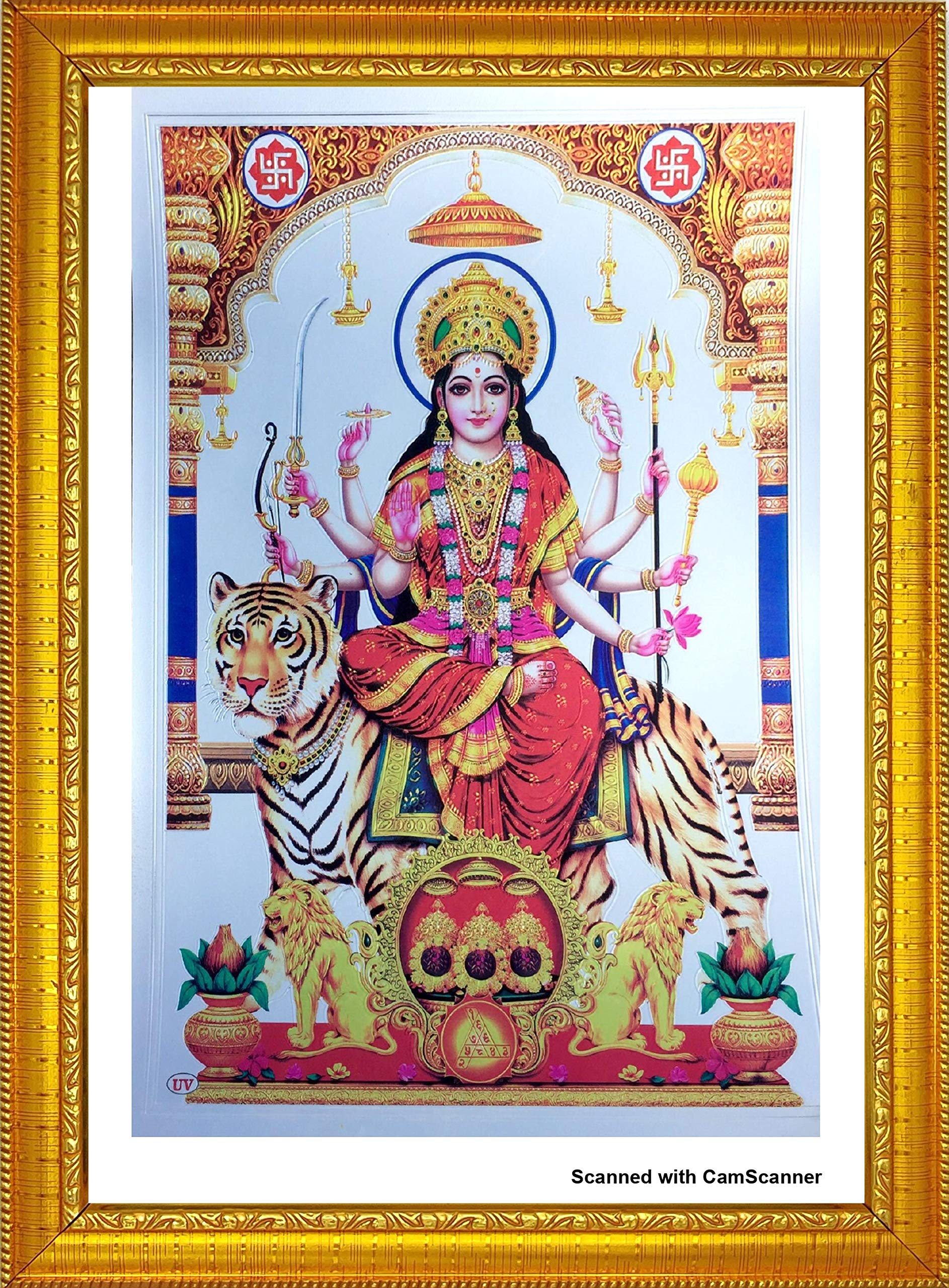 ADA Handicraft Wood Wall Photo Frame (35 x 25 x 1 cm, Multicolour)
