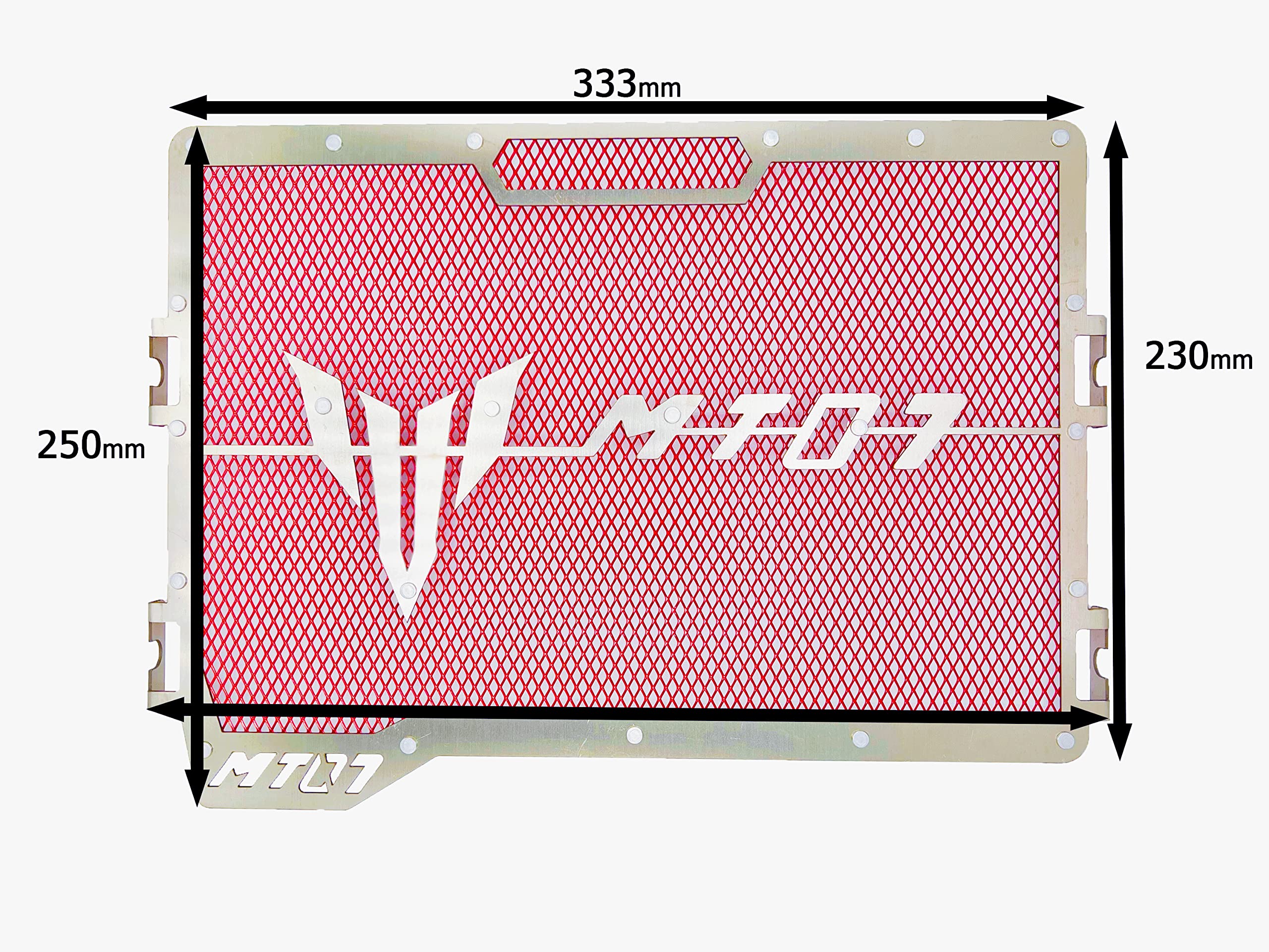 Grille Protection Radiateur Yamaha MT-07 FZ-07 2014-2022 - Acier Inoxydable - Noir - Anti-cailloux
