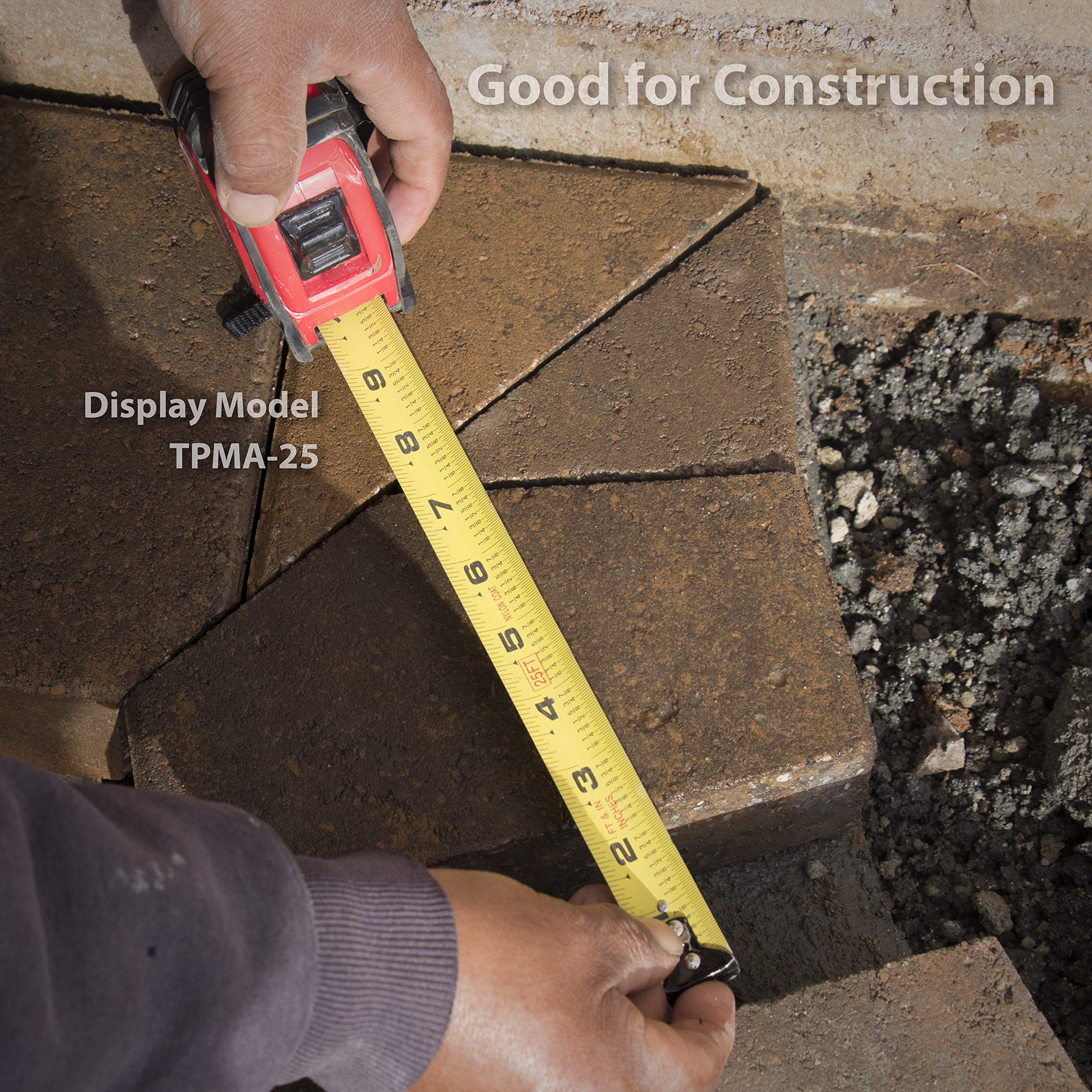 VINCA Tape Measure TPMA-10 10Feet with Fraction Nylon Coated Matte F — product photo