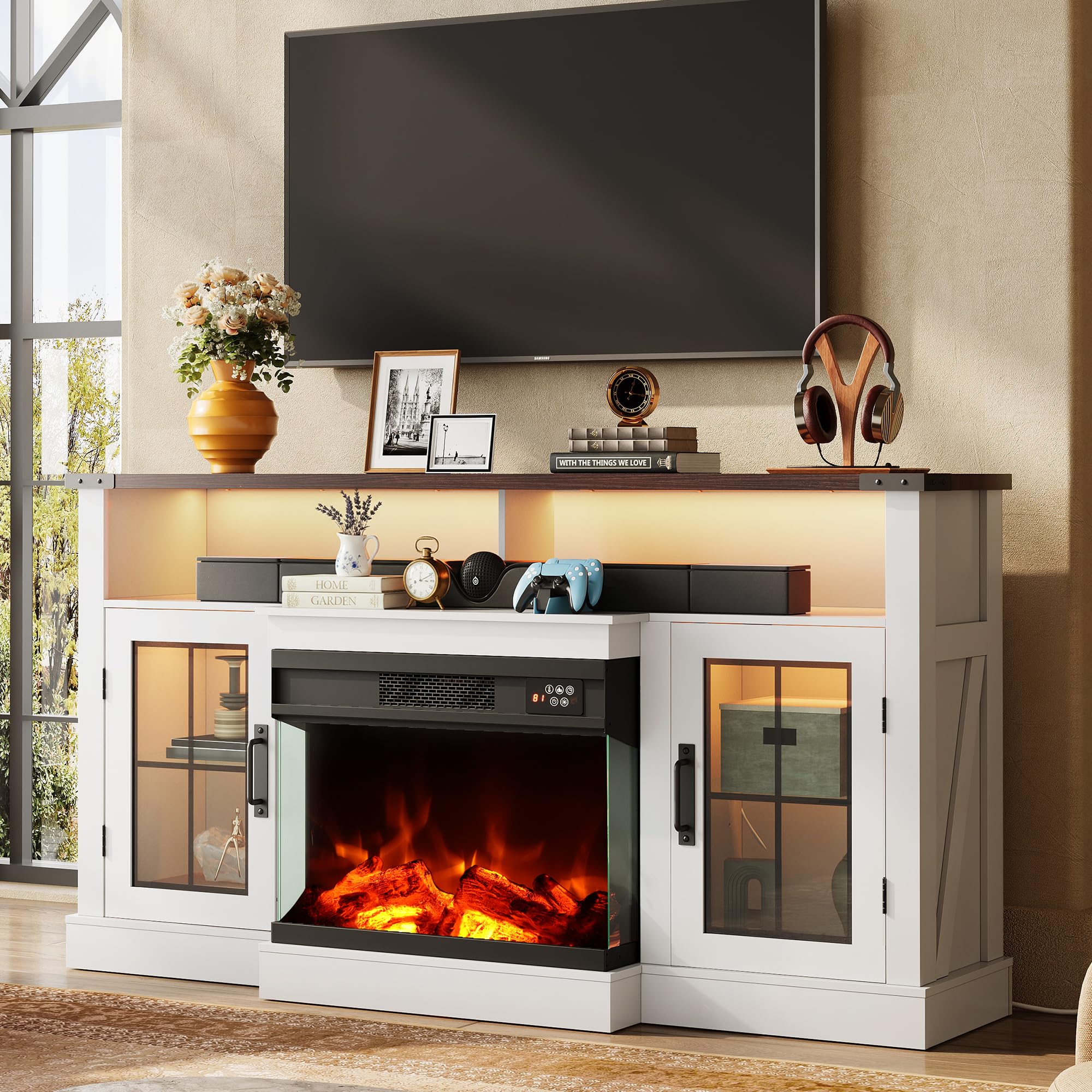 WALL INTERIOR TV STAND 3点セット　45-65インチ対応 WALL INTERIOR TVSTAND テレビ台用スタンド | 既存テレビ台と併用・大