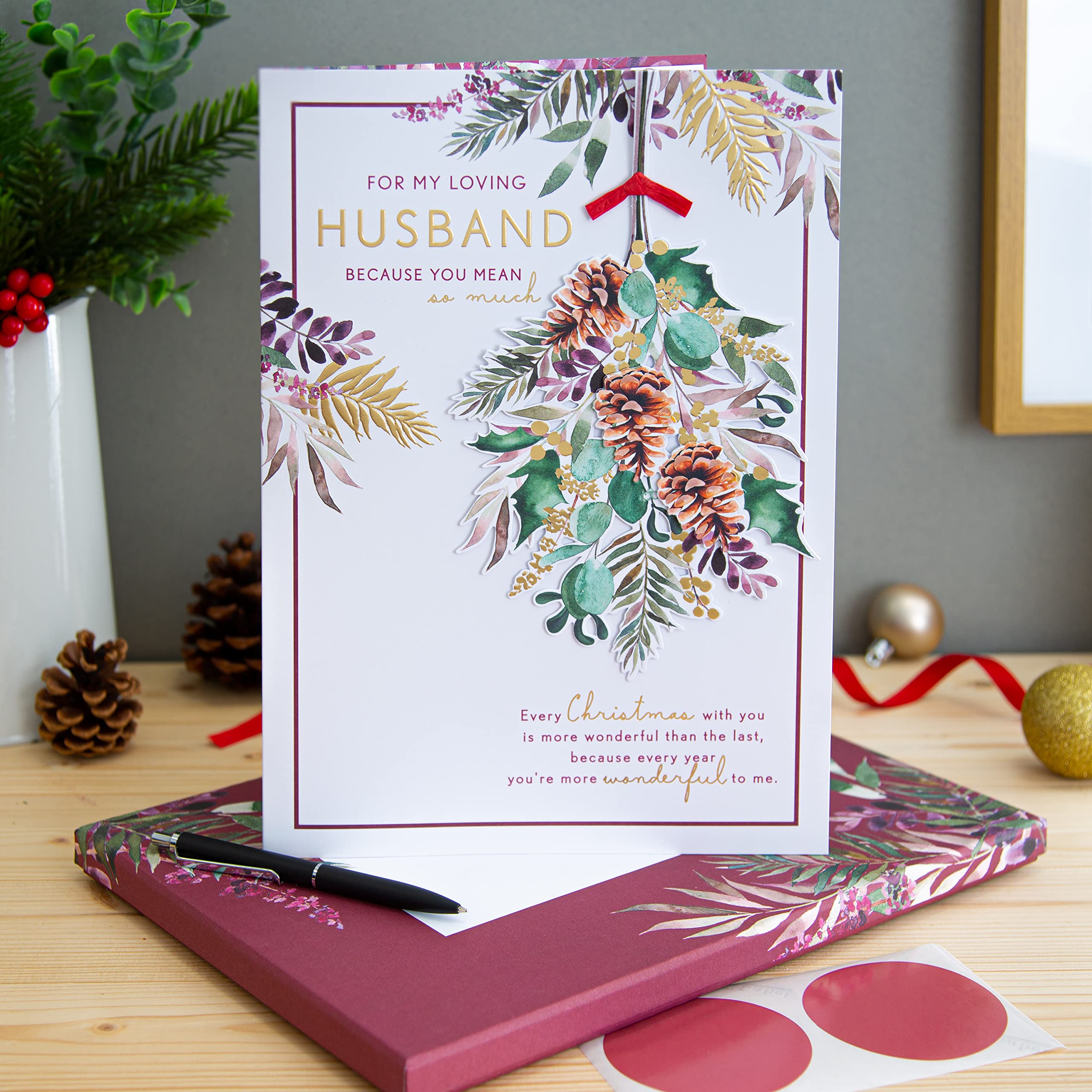 Hallmark Carte De Noël En Boîte Pour Fiancé – Motif Amour D