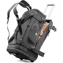 Reisetasche mit Rollen 120L XXL Schwarz 3in1 Trolley Rucksack & Tasche Gro e Reisetasche mit Rollen f r Herren & Damen Travel Bag mit abgetrenntem Schuhfach 82x41x37cm 39kg Eigengewicht
