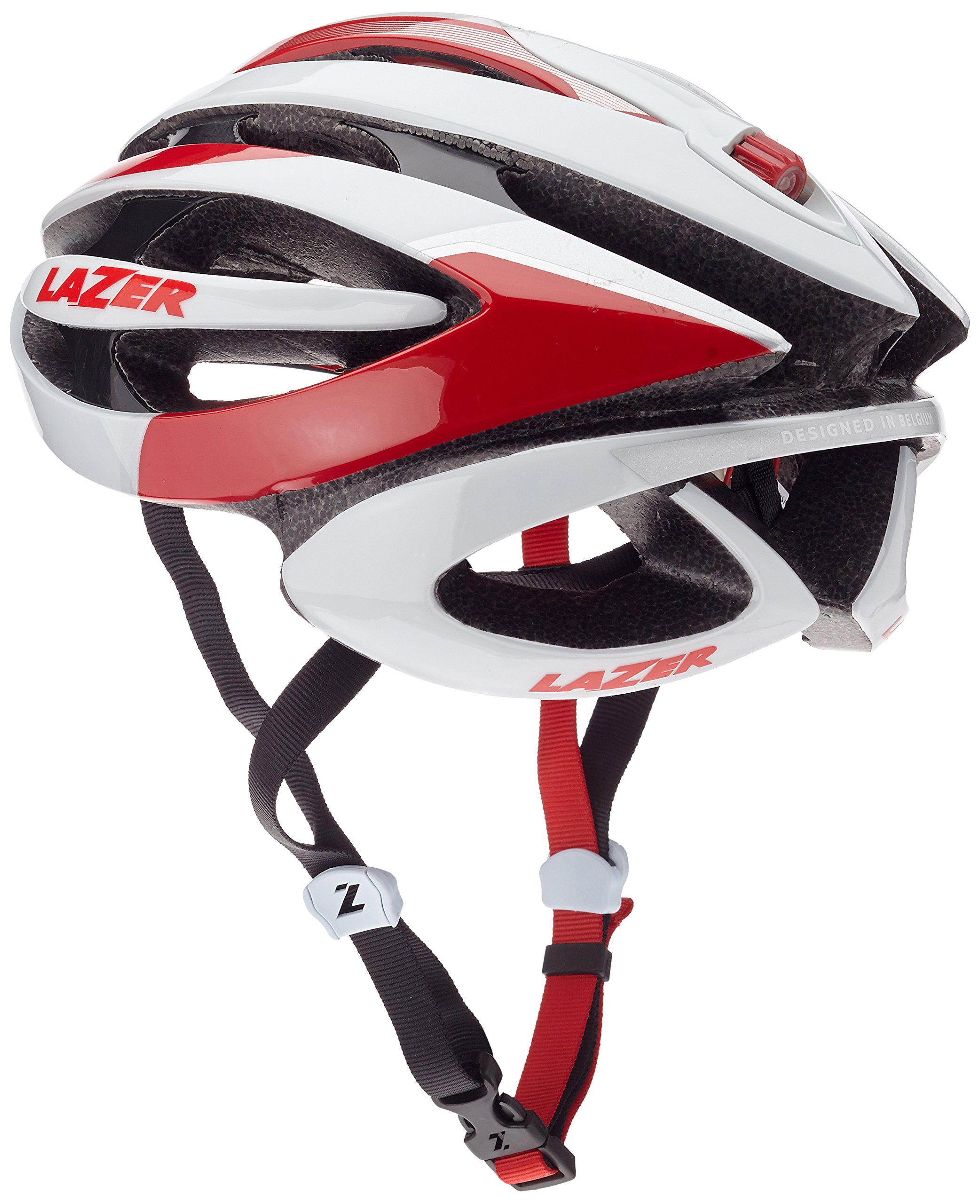 Lazer Kask Genesis, biały/czerwony, M