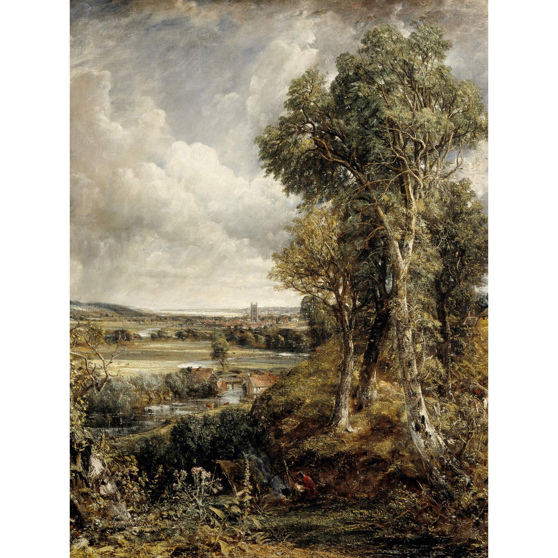 John Constable The Vale Of Dedham Large Wall Art Print Canvas Premium Poster Mural