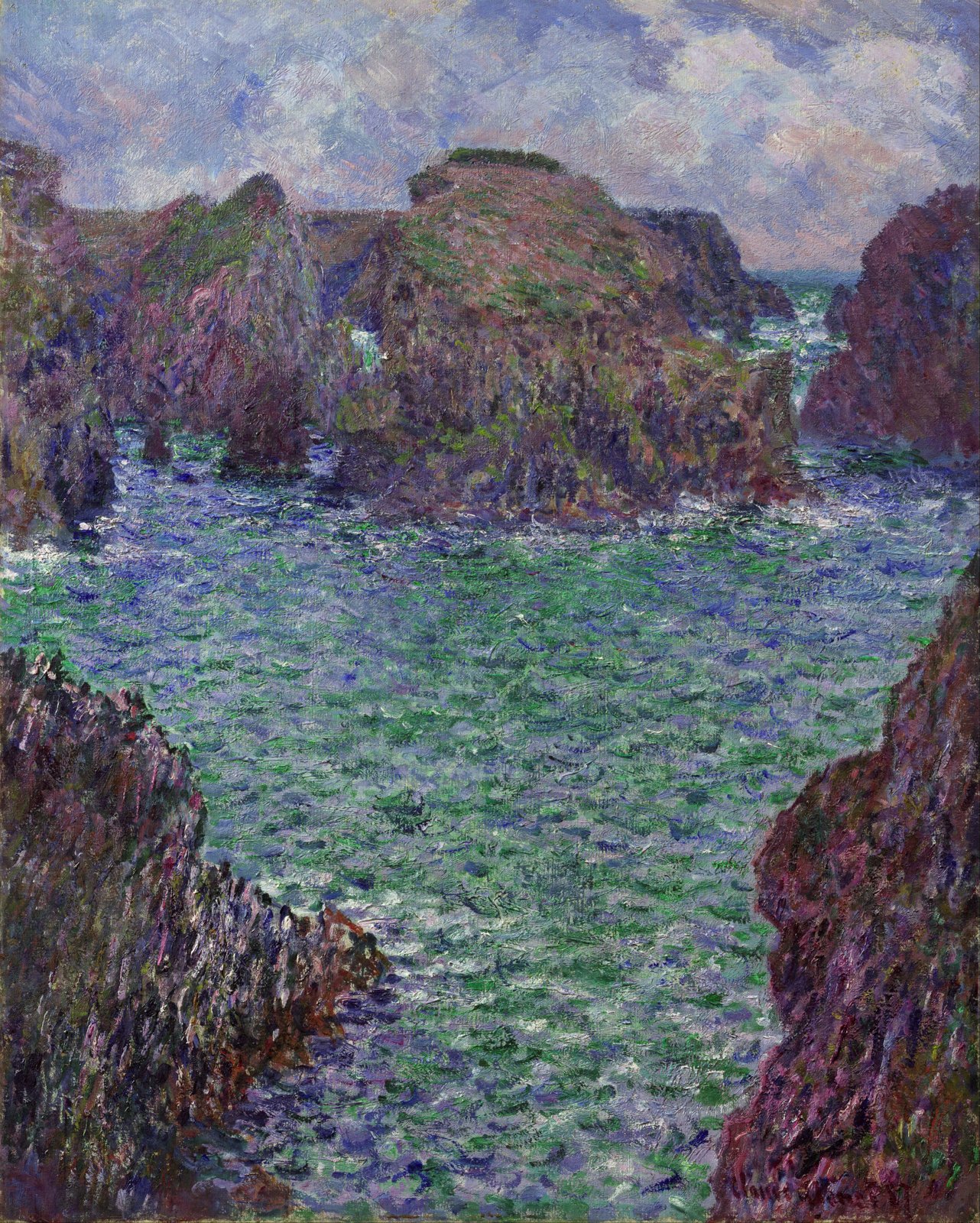 Claude Monet Port-Goulphar tableau salon moderne grand format