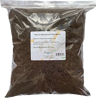 Sphagnum Peat Moss for Gardening (8 Quart)