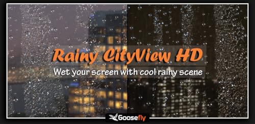 vista da cidade chuvosa grátis HD - chuva romântica durante as férias de natal na sua TV HDR 8k 4k e