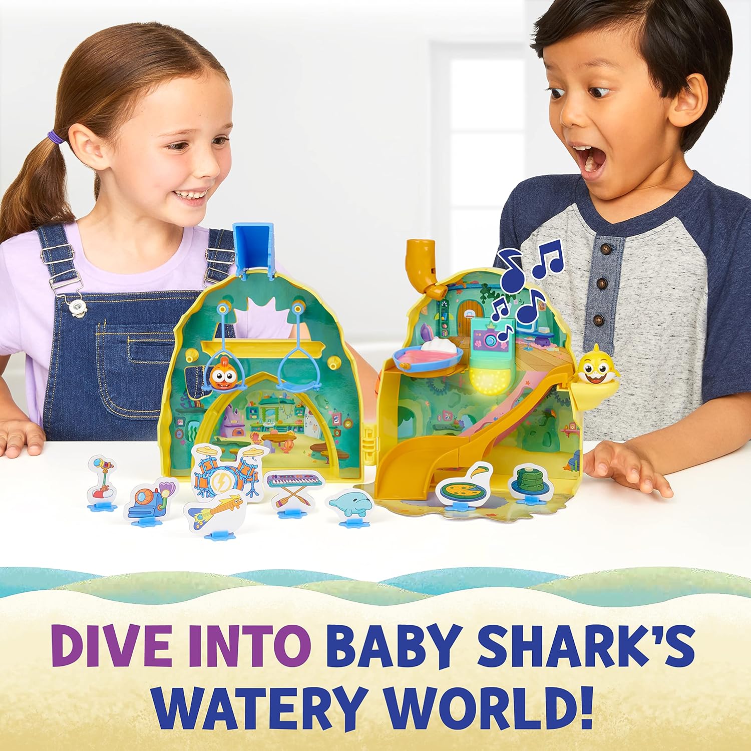 Buy WowWee Baby Shark's Big Show! Shark House Playset Lights and