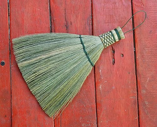 Vista 27 de Escoba batidora pequeña de 2 piezas, cepillo de mano que elimina el polvo, la suciedad y los escombros para un fácil almacenamiento, perfecto