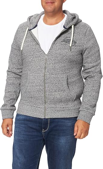 Amazon.com: SUPERDRY Script Style College Sudadera con capucha y cremallera  : Ropa, Zapatos y Joyería