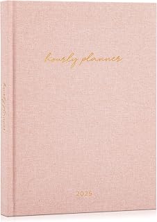 Beautiful 2025 Appointment Book Planner - Sturdy Linen Daily Planner & Weekly Calendar with Half Hourly Schedule Easily Keeps Track Of All Your Appointments - The Perfect Day by Day Organizer
