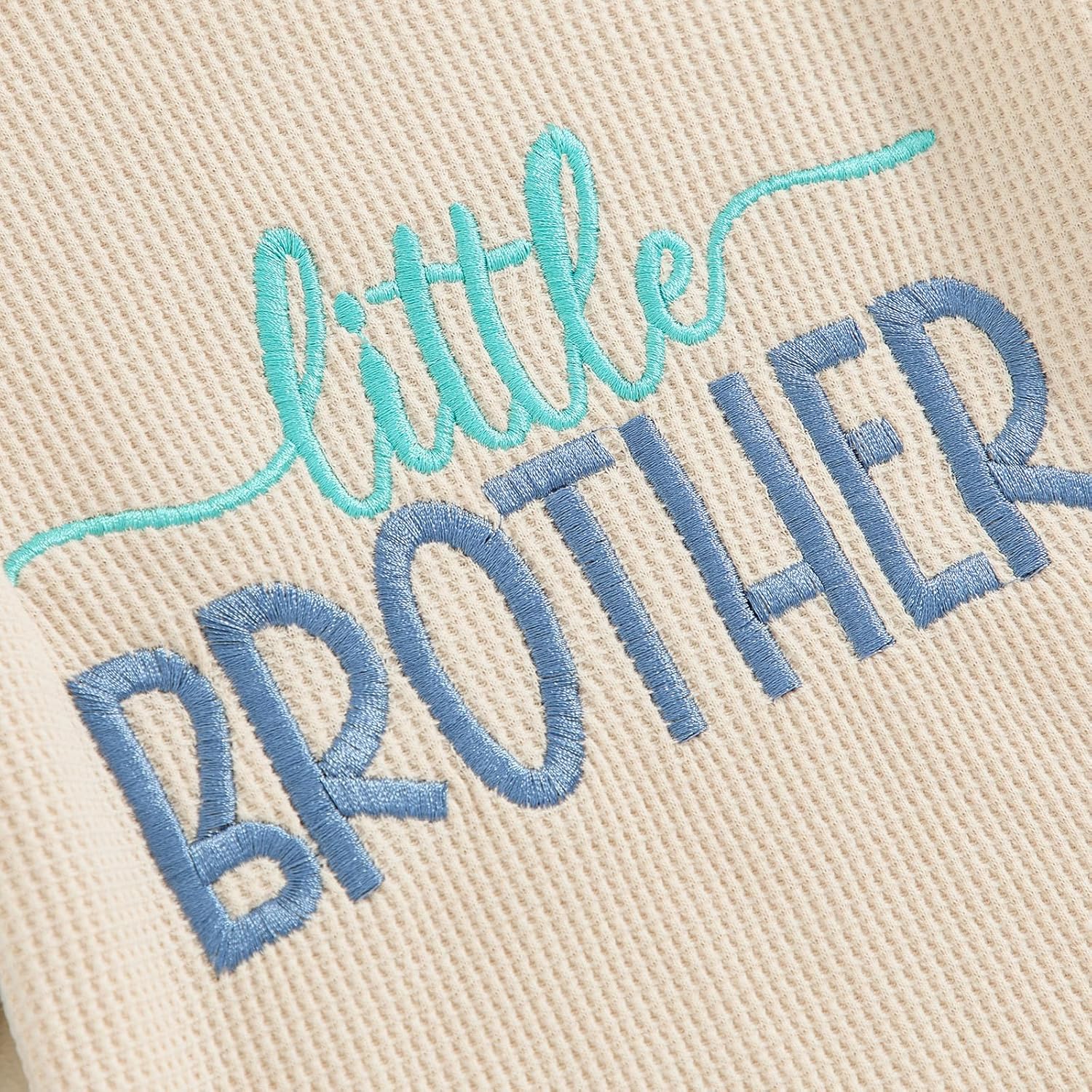 BeQeuewll Fall Toddler Baby Boy Girl Clothes Sister Brother Matching Outfit Letter Print Long Sleeve Sweatshirt Bubble Romper - Image 7