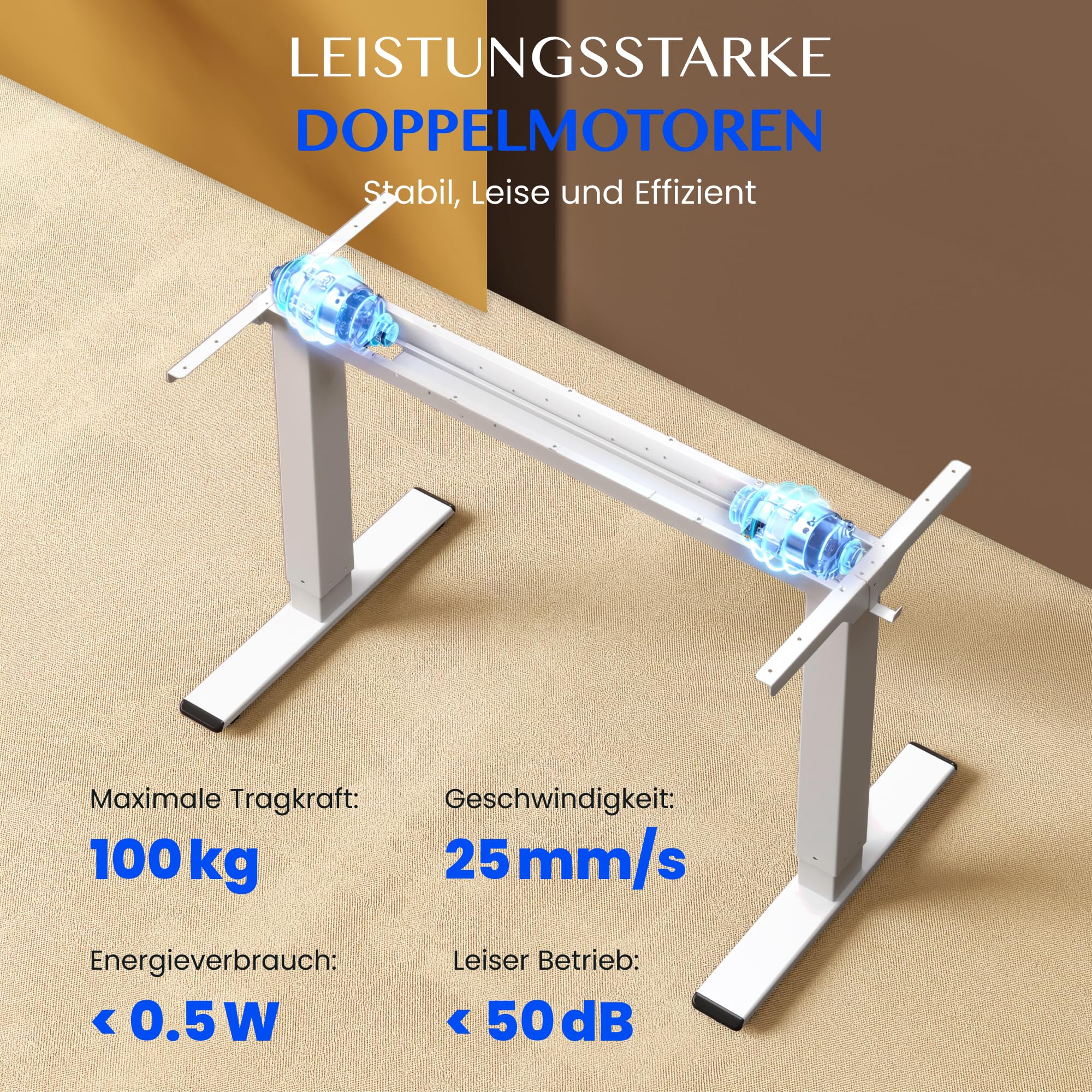 FLEXISPOT Höhenverstellbarer Schreibtisch elektrisch, Doppelmotor 160x80 cm | 25 mm einteilige Tischplatte, Kabelmanagement&Memory-Funktion, ergonomischer Büro-&Computertisch, elektrisch höhenverstellbar