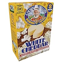 Vista 1 de Cousin Willie's Simply Better White Cheddar Popcorn (3 Pack, 8.7oz) - Unbeatable Flavor - Cholesterol Free - Made in the USA