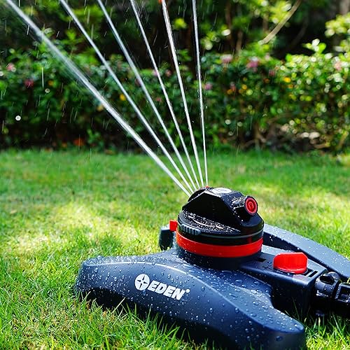 Miniatura 7 de Eden 94134 - Aspersor de accionamiento turbo de 2 patrones para patio con kit de inicio de conexión rápida, control de flujo con filtro extraíble,