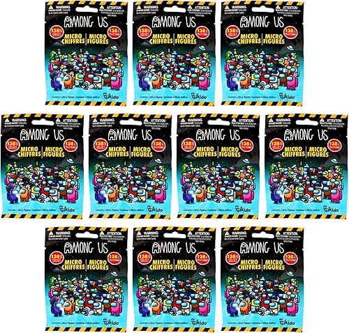 Toptoys2u Bargain Bundles Among Us Micro Figures Series 1 - Bolsas para persianas (9 unidades)