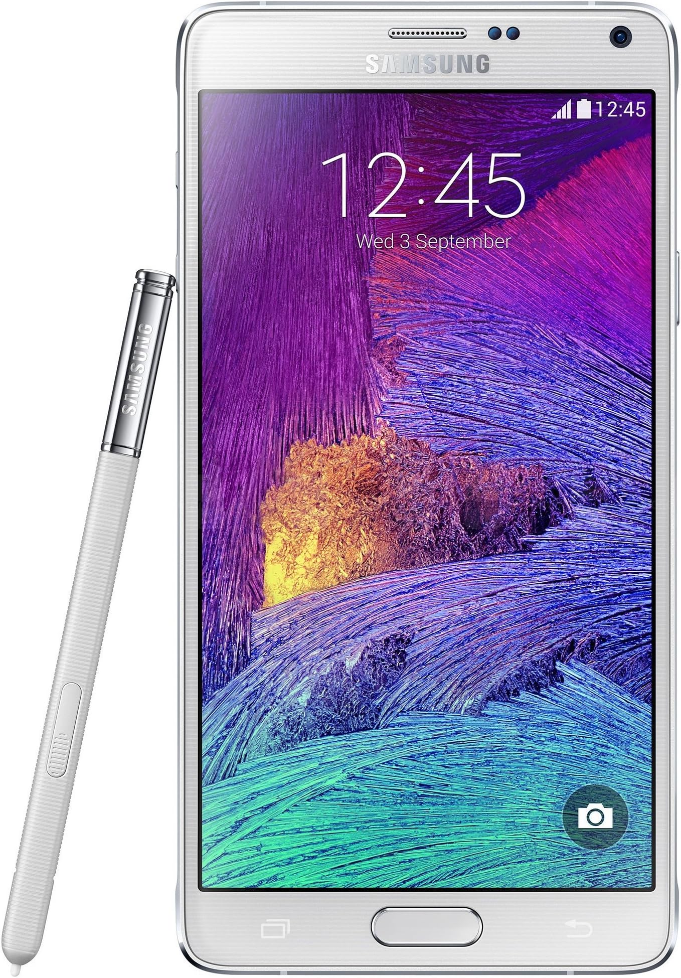 Samsung Galaxy Note 4 N910H Unlocked Cellphone, Retail Packaging, 32GB, White