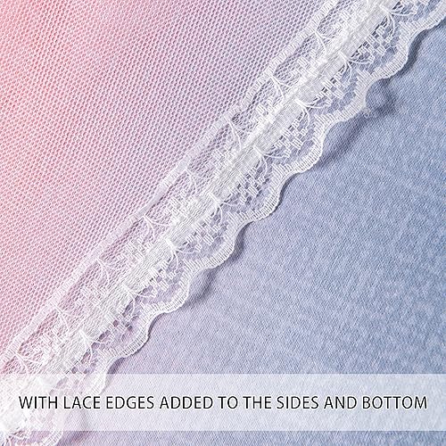 Miniatura 66 de XiDi - Cortinas rosas y grises para dormitorio de niñas, calcomanías de pared de unicornio, cortina verde, oscurecimiento de habitación, opaca, 63