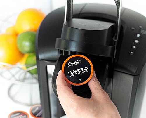 Miniatura 7 de Brooklyn Beans Express-O Dark Roast Gourmet - Cápsulas de café, compatibles con 2.0 cápsulas de café Keurig, 72 unidades