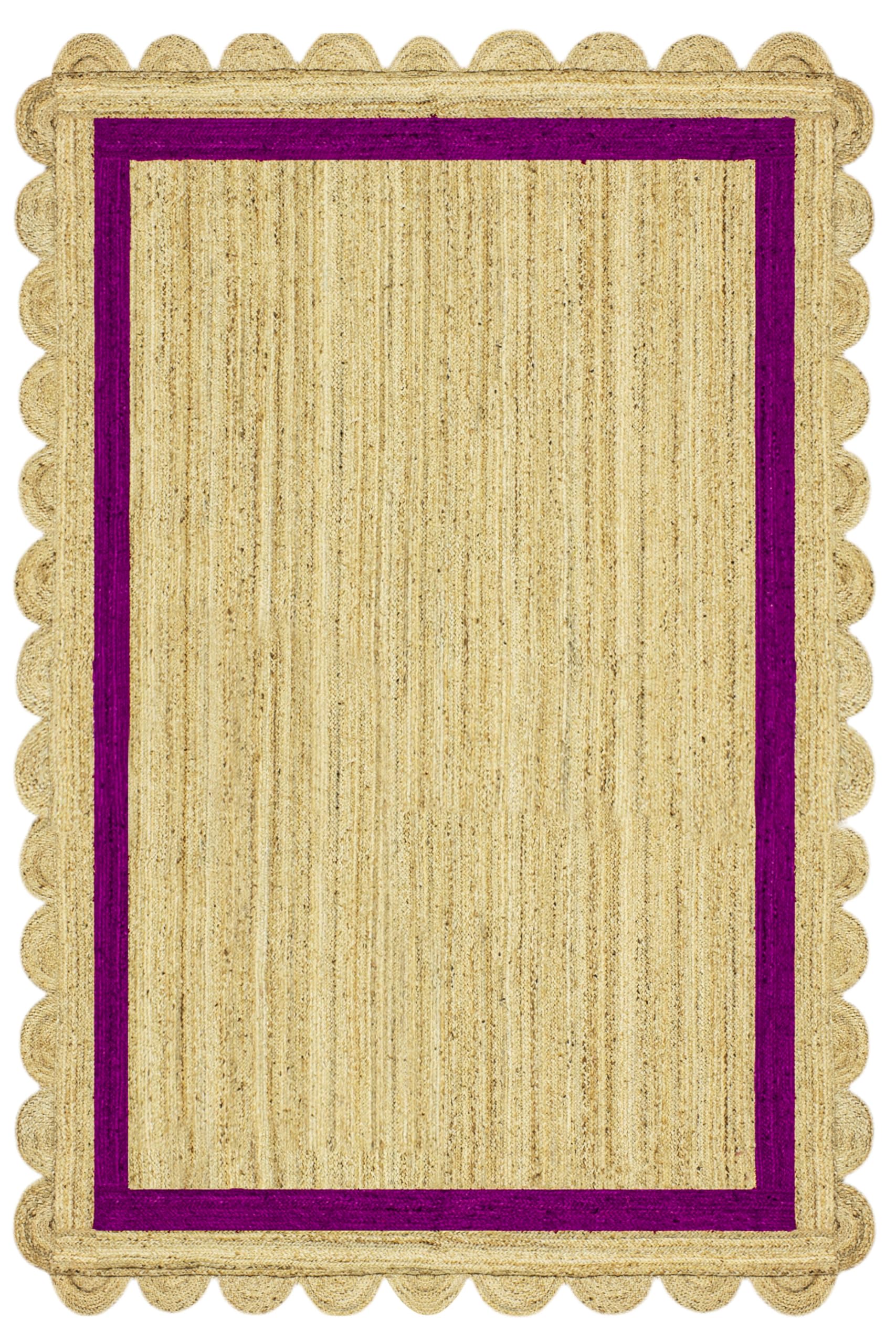 Tapis carré Kilim artisanal de 1,5 m avec bordure festonnée haut de gamme