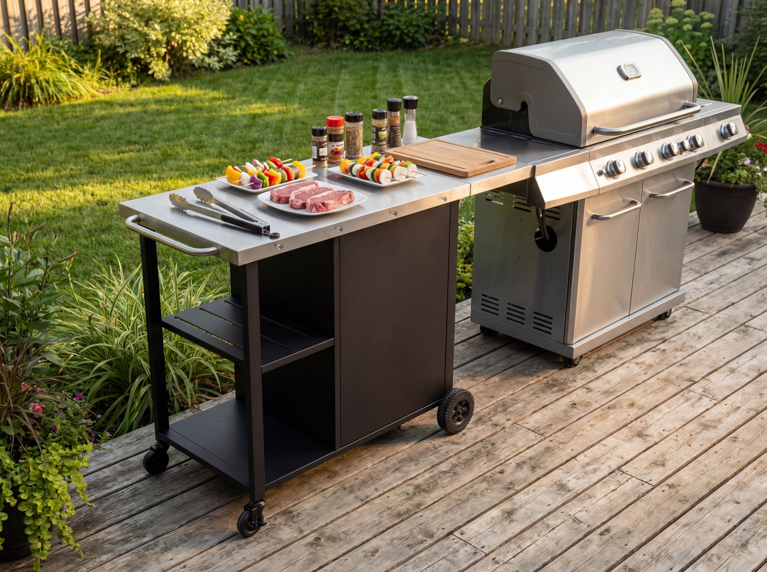 Mesa de barbacoa BIGHORN,Mesa de horno de pizza