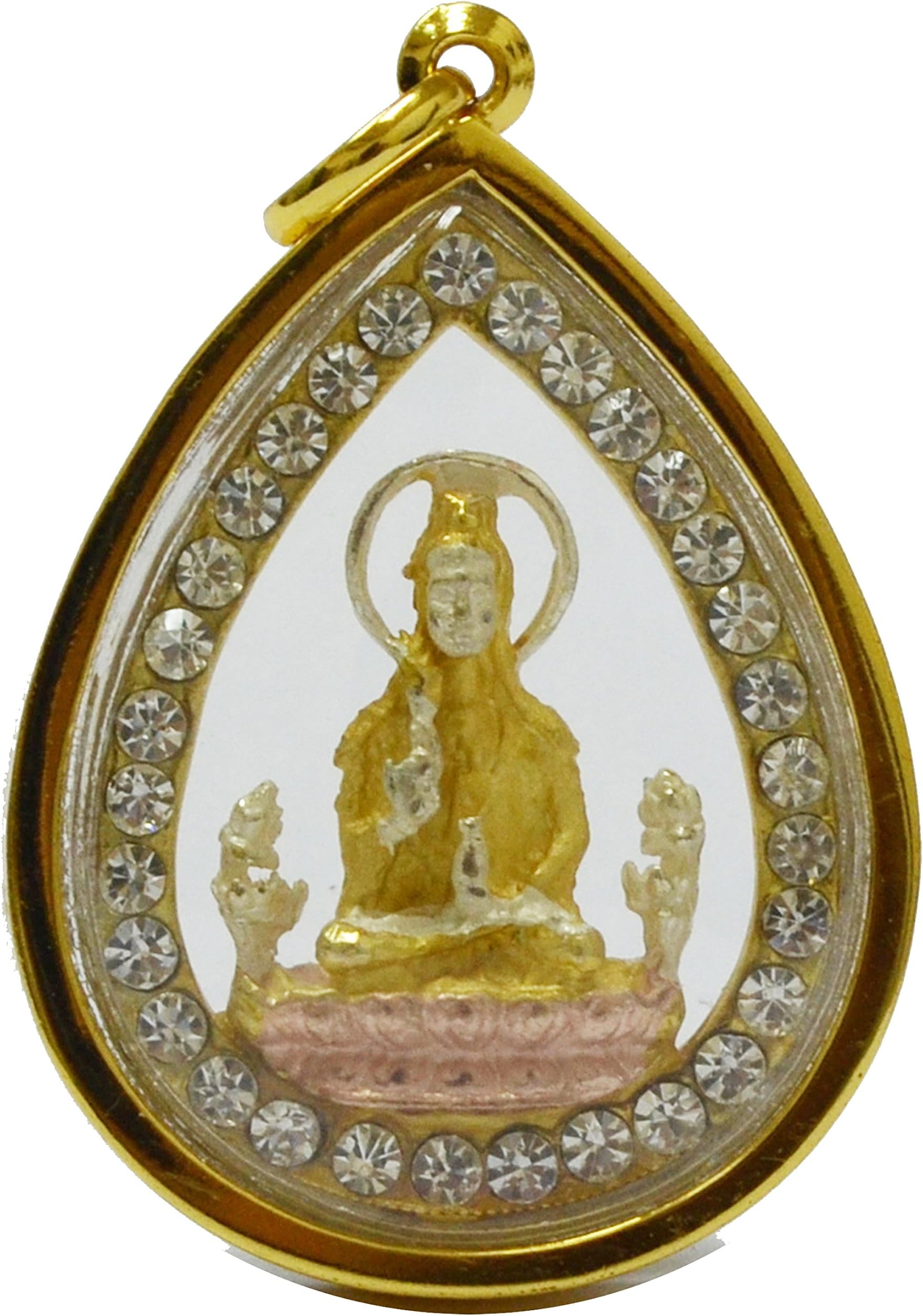 Jewelry Pendants Carving Buddha Guan Yin Thousand Hand Amulets Statue