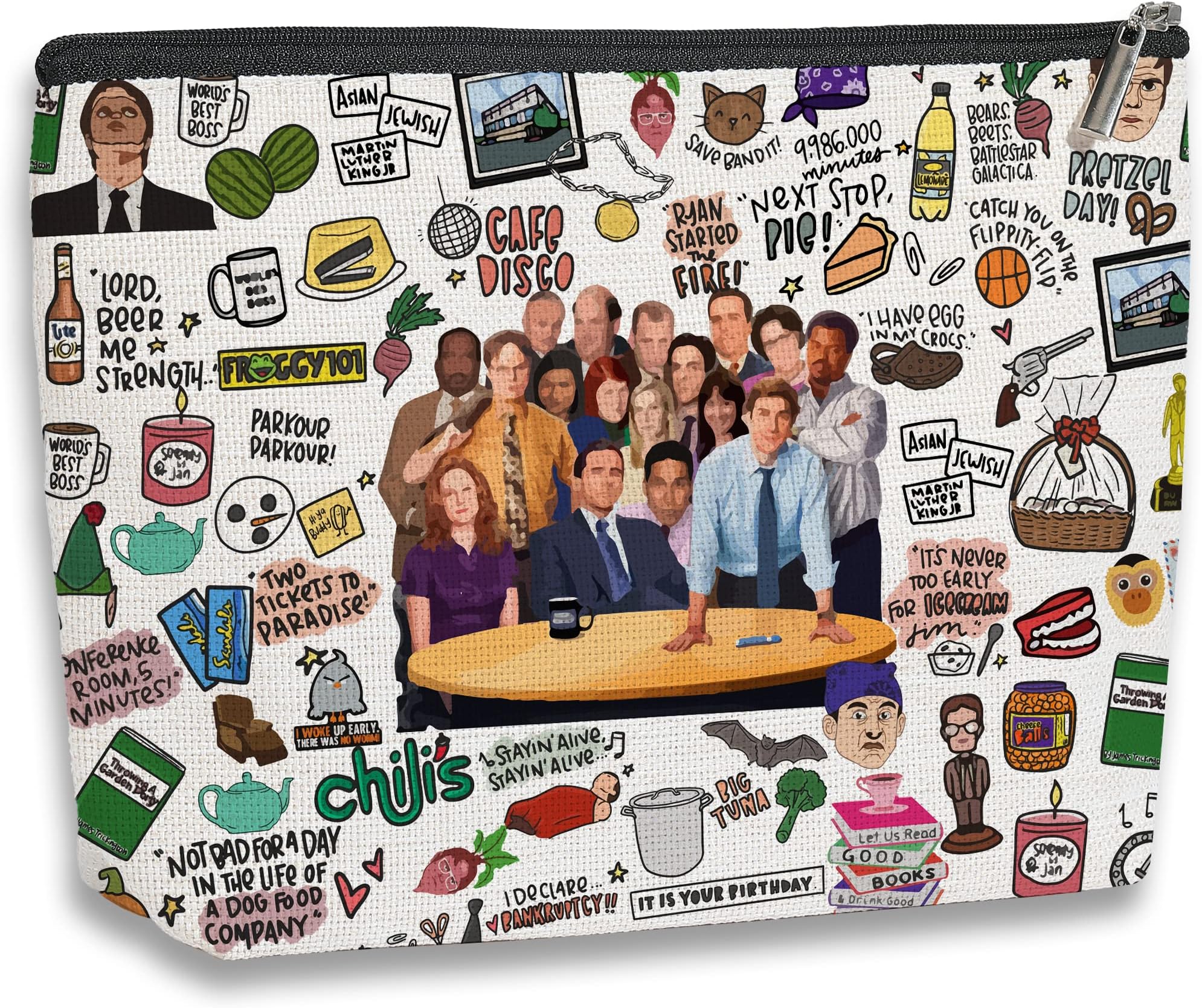 Funny Merchandise Fans Lover Makeup Bag Merch Gifts for Women Girls Friend Sister Travel Toiletry Makeup Organizer Zipper Pouch