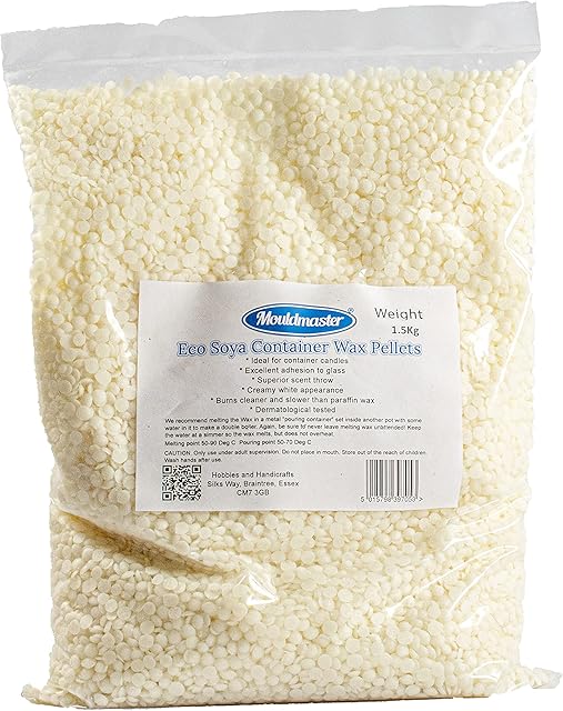 Mouldmaster Soy Container Wax pellets 1.5 Kg, W, 1.5kG