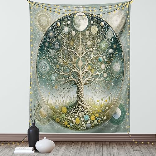 Miniatura 111 de Ambesonne Tapiz vintage, detalles de relojes mecánicos, diseño steampunk, diseño steampunk, para colgar en la pared para dormitorio, sala de estar,