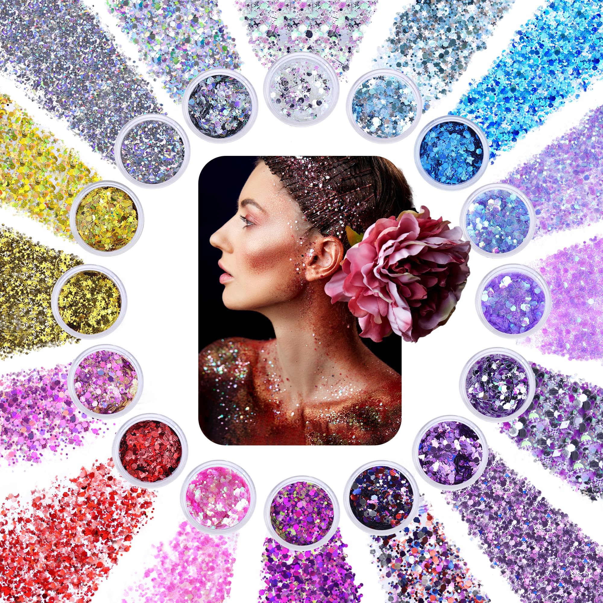 Kiss My Disco Bio-Glitzer – 6 G/10 Ml, Biologisch Abbaubar, Für Gesicht, Körper, Haar, Festivals