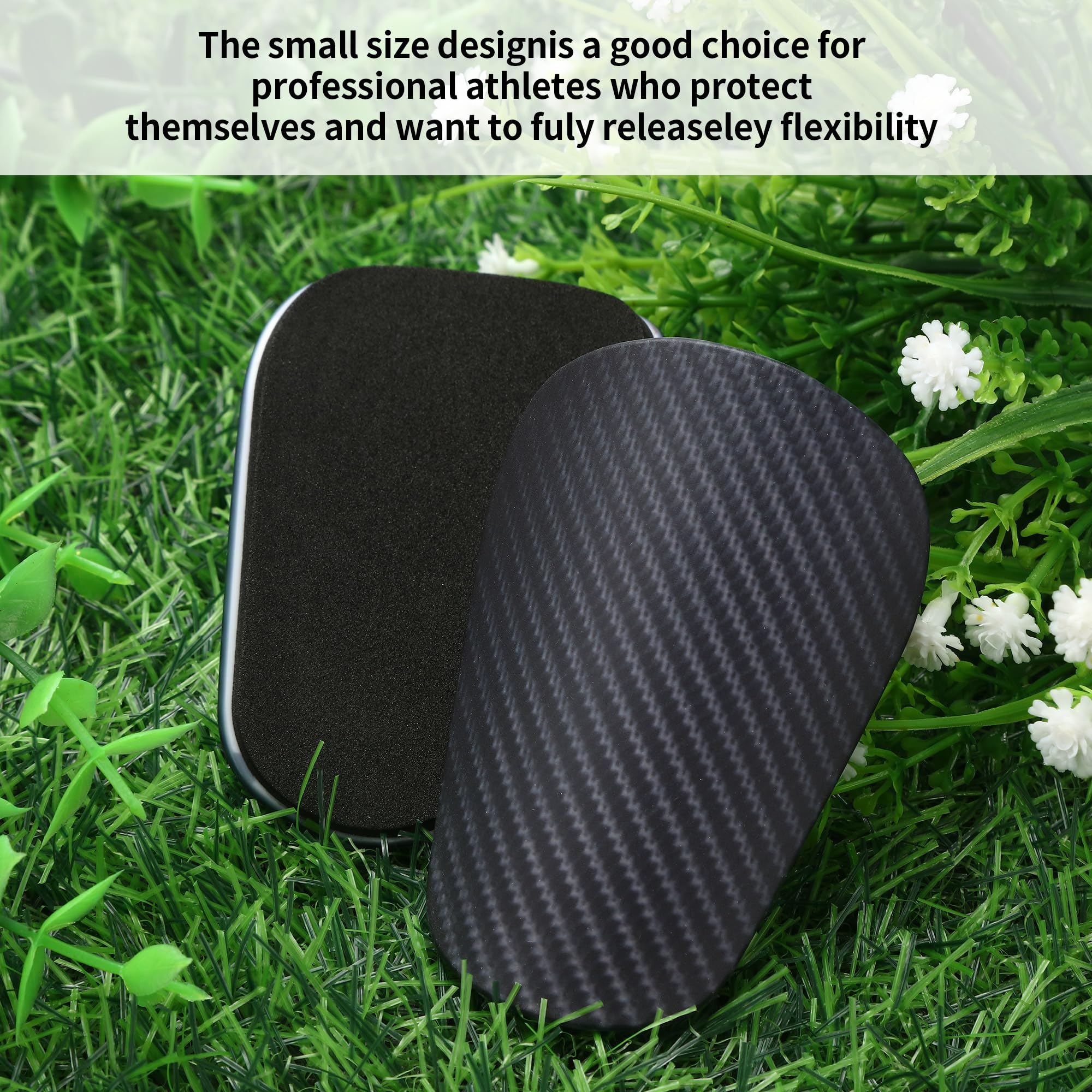 2 Pares Mini Espinilleras Futbol, 8x5CM Espinilleras Pequeñas, Equipo de Protección, Adecuado para Hombres, Mujeres, Niños y Niñas.
