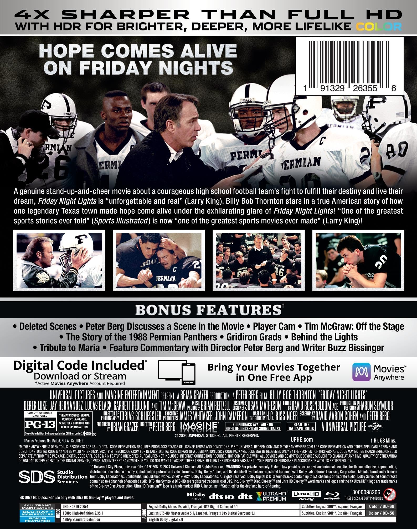 Friday Night Lights - Limited Edition Steelbook 4K Ultra HD + Blu-ray + Digital [4K UHD]