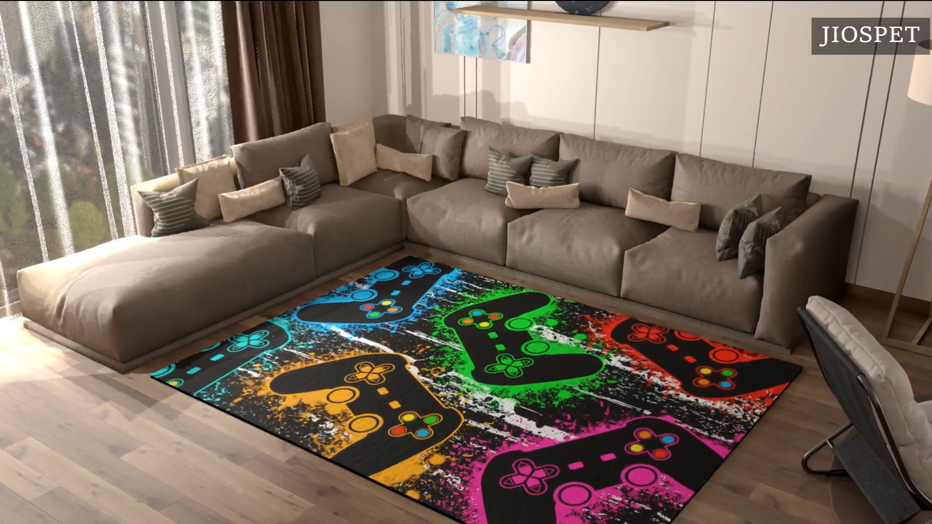 Amazon.com: Gamer Large Area Rug for Dining Room Kids Room Green