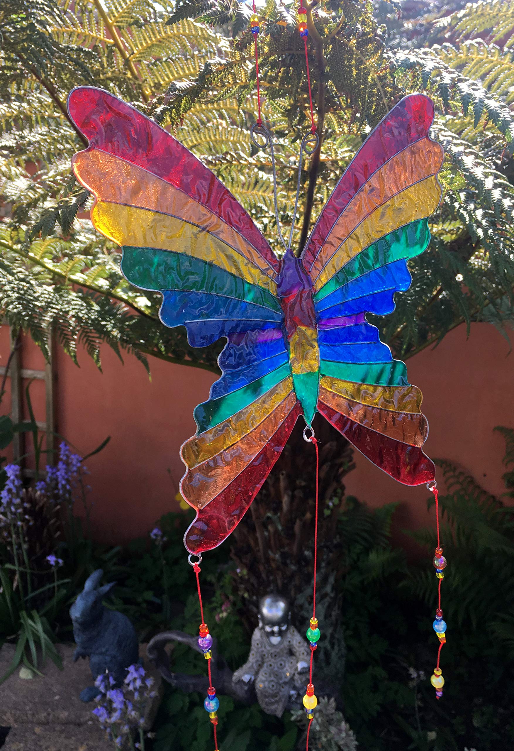 Shared Earth 31cm Hanging Rainbow Sun Catcher Butterfly