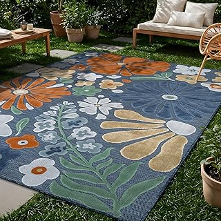 10 Cozy Patio Ideas for Small Spaces That Feel Inviting 44 Beverly Rug Outdoor Rug 5x7 Modern Floral Tropical Area Rugs for Outdoor...