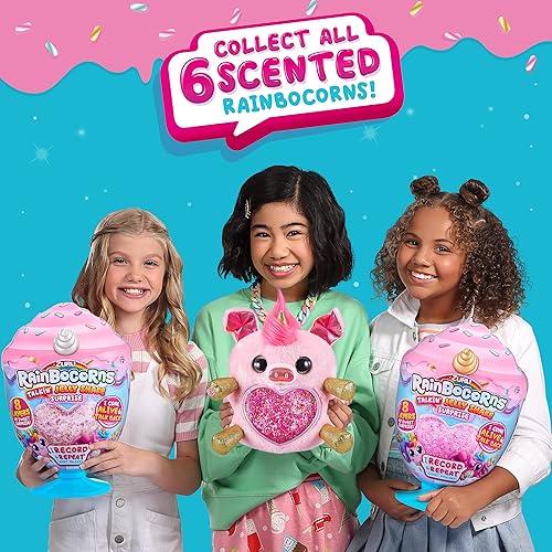 Miniatura 6 de Rainbocorns Talkin' Jelly Shake Surprise - Peluche de hipopótamo de peluche perfumado de peluche - Toneladas de sorpresas, mezcla de limo DIY y más,