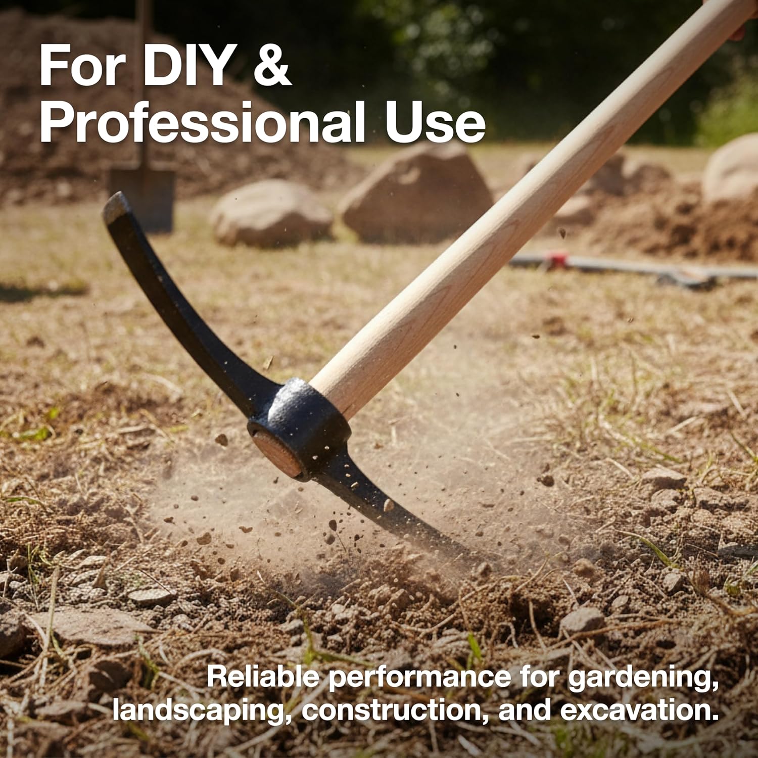 Amtech A2400 Pickaxe Handle, Wooden Mattock Handle, 35" (900mm)